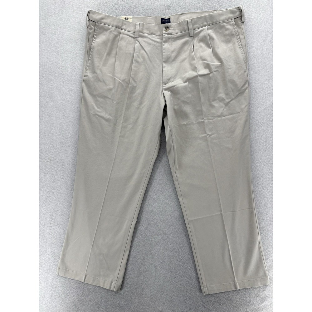 Dockers Easy Khaki Pants Mens 46x29 Beige Big & Tall Classic Fit Pleated NWT